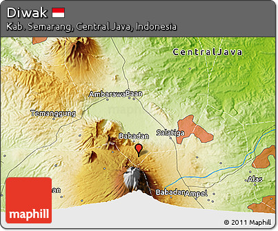 Physical 3D Map of Diwak
