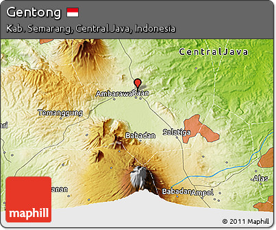 Physical 3D Map of Gentong