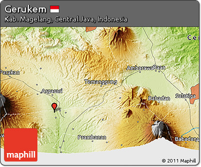 Physical 3D Map of Gerukem