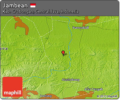Physical 3D Map of Jambean