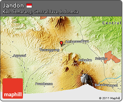 Physical 3D Map of Jandon