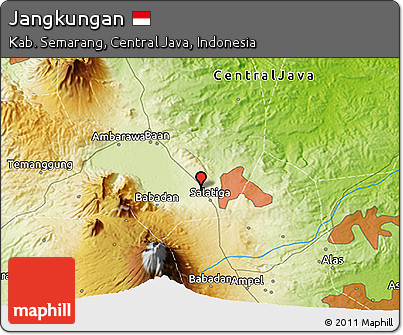 Physical 3D Map of Jangkungan