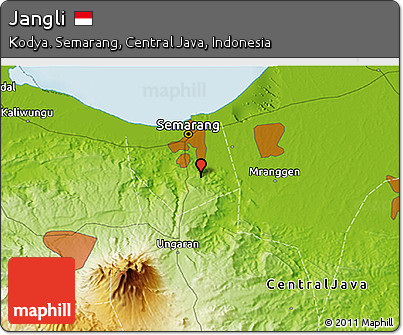 Physical 3D Map of Jangli