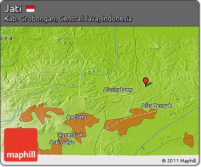 Physical 3D Map of Jati