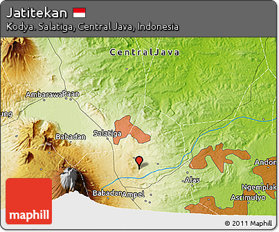 Physical 3D Map of Jatitekan