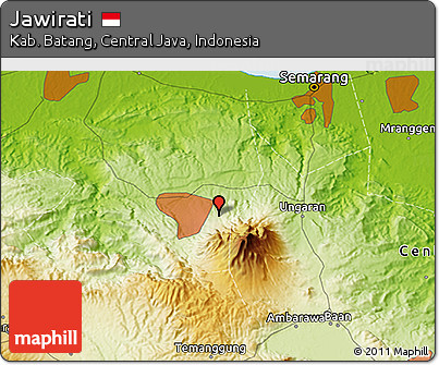 Physical 3D Map of Jawirati