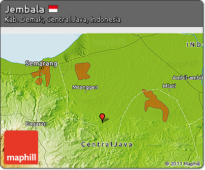 Physical 3D Map of Jembala