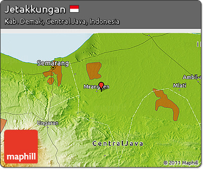 Physical 3D Map of Jetakkungan