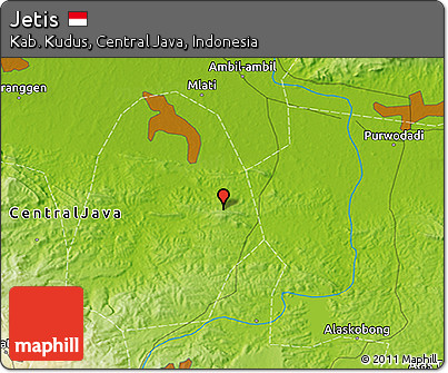Physical 3D Map of Jetis