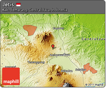 Physical 3D Map of Jetis