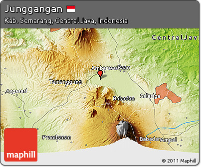 Physical 3D Map of Junggangan