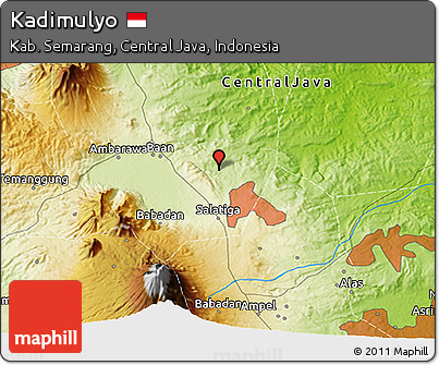 Physical 3D Map of Kadimulyo