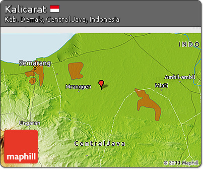 Physical 3D Map of Kalicarat