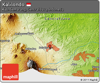 Physical 3D Map of Kalilondo