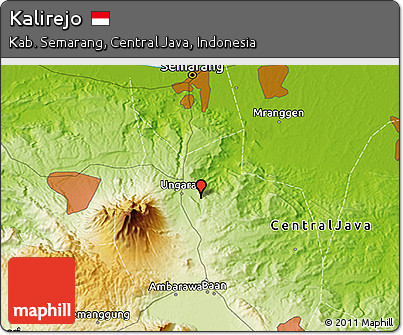 Physical 3D Map of Kalirejo