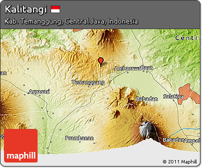 Physical 3D Map of Kalitangi