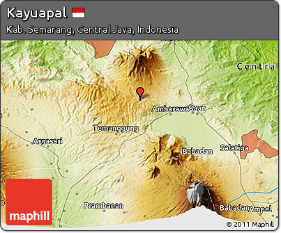 Physical 3D Map of Kayuapal