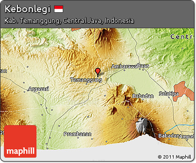 Physical 3D Map of Kebonlegi