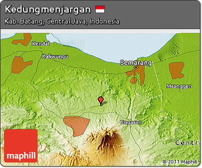 Physical 3D Map of Kedungmenjargan
