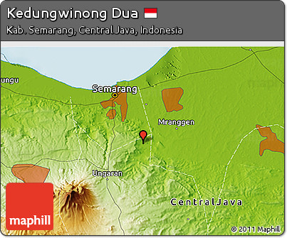 Physical 3D Map of Kedungwinong Dua