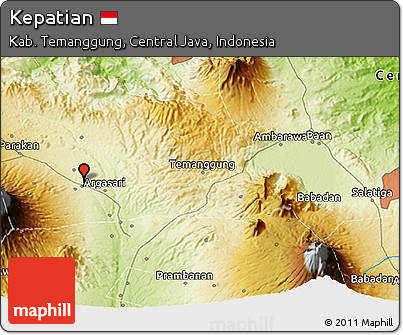 Physical 3D Map of Kepatian