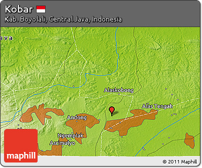 Physical 3D Map of Kobar