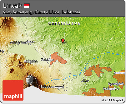 Physical 3D Map of Lincak