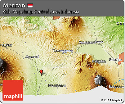 Physical 3D Map of Mentan