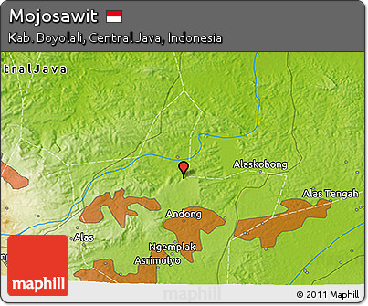 Physical 3D Map of Mojosawit