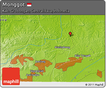 Physical 3D Map of Monggot