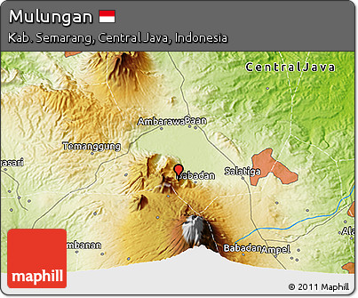 Physical 3D Map of Mulungan