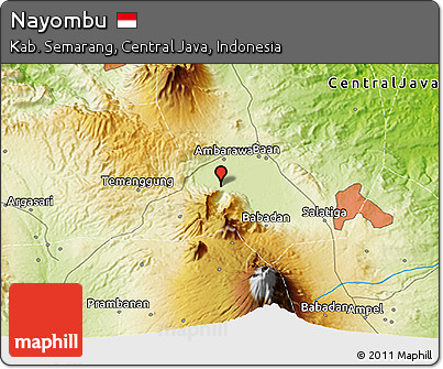 Physical 3D Map of Nayombu