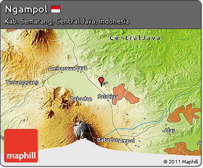 Physical 3D Map of Ngampol