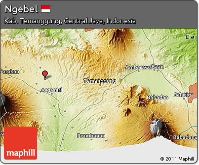 Physical 3D Map of Ngebel