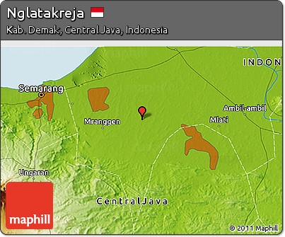 Physical 3D Map of Nglatakreja