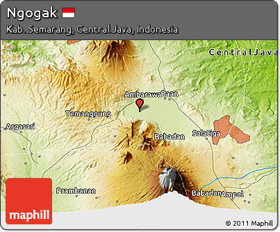 Physical 3D Map of Ngogak