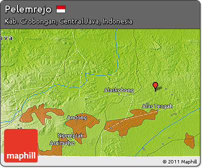Physical 3D Map of Pelemrejo
