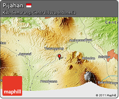 Physical 3D Map of Pijahan