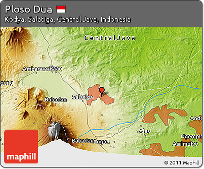 Physical 3D Map of Ploso Dua