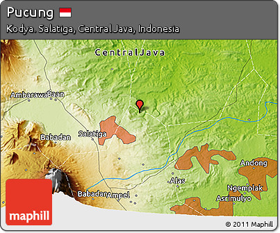 Physical 3D Map of Pucung