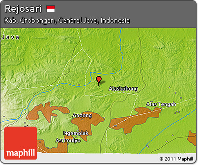 Physical 3D Map of Rejosari