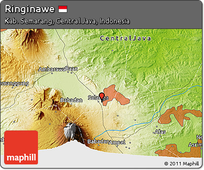 Physical 3D Map of Ringinawe
