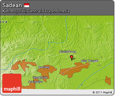 Physical 3D Map of Sadean