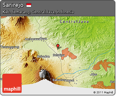 Physical 3D Map of Sarirejo