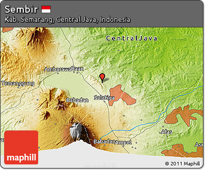 Physical 3D Map of Sembir