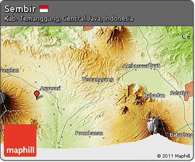 Physical 3D Map of Sembir