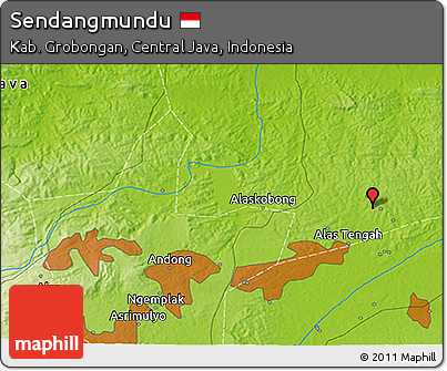 Physical 3D Map of Sendangmundu