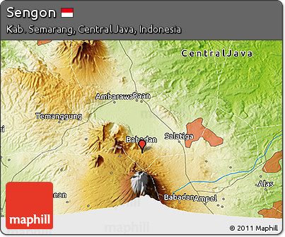 Physical 3D Map of Sengon