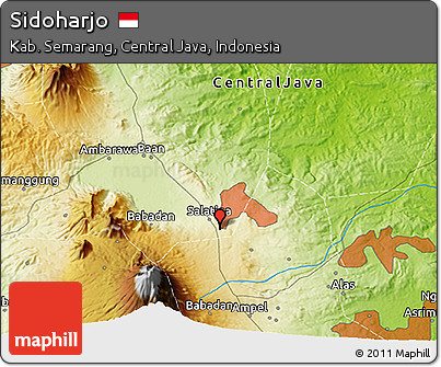 Physical 3D Map of Sidoharjo