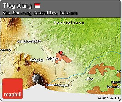 Physical 3D Map of Tlogotang